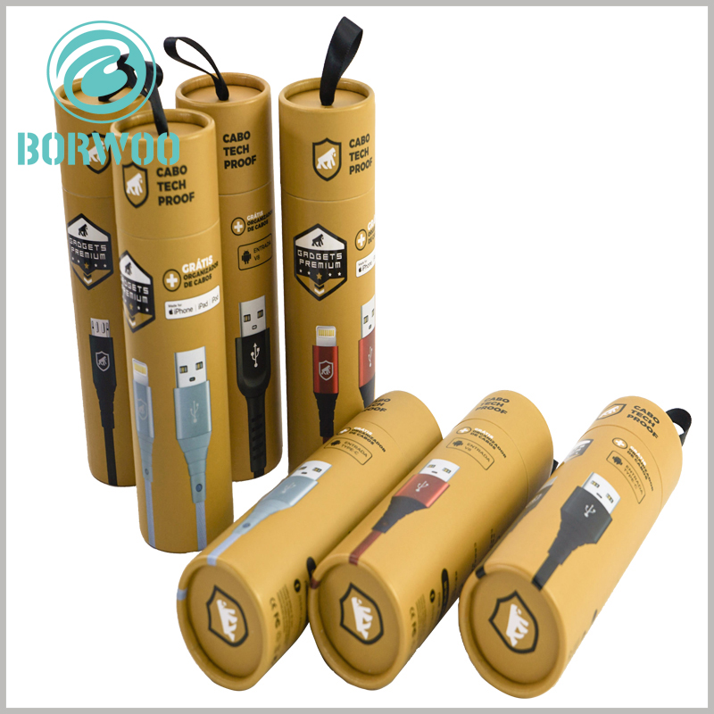 Printable paper tube for cable packaging.The printed content of the package reflects the product characteristics inside the package.