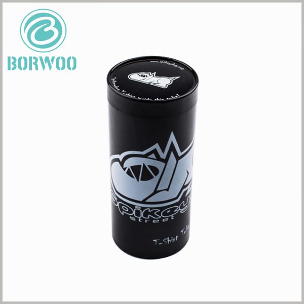 Printed plastic tube packaging for t shirts boxes.custom packaging is conducive to the establishment of brand image