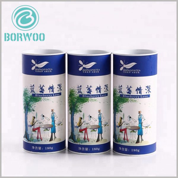 Printed tube food packaging boxes with lids wholesale.high quality product packaging is the label and endorsement of the product