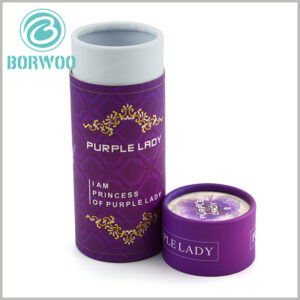 Purple small diameter tube packaging for skin care.Can help you gain an advantage and attraction in a wide variety of skincare competitions