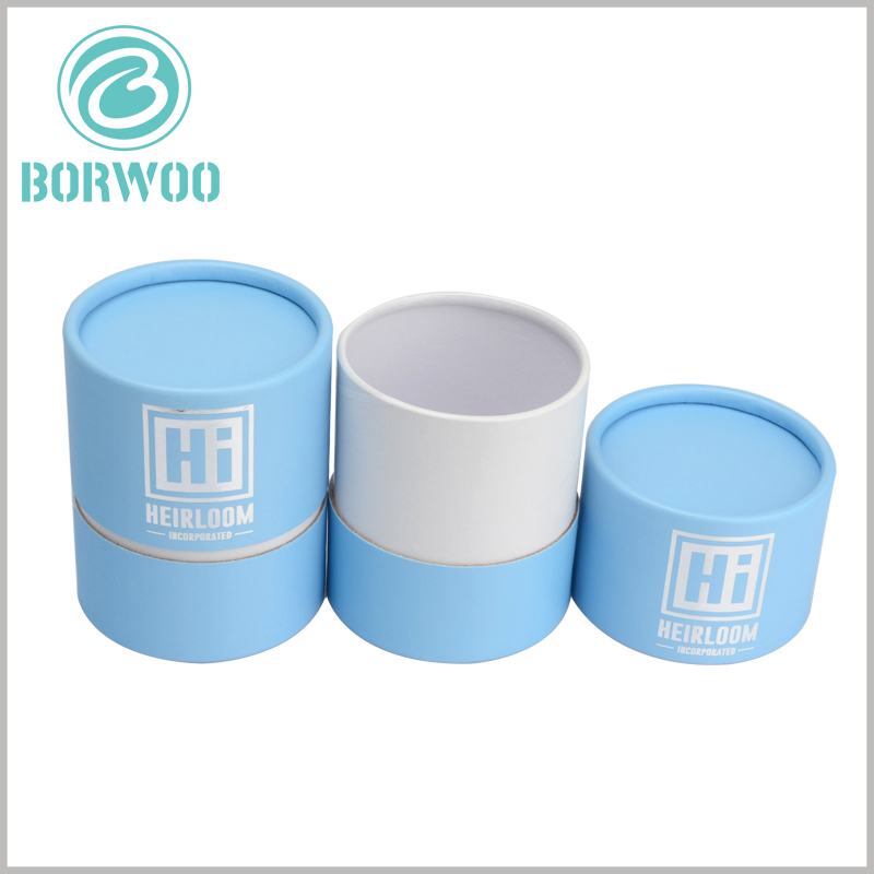 custom quality cardboard tube packaging for skin care boxes.both the inner and outer tube have reversed edge