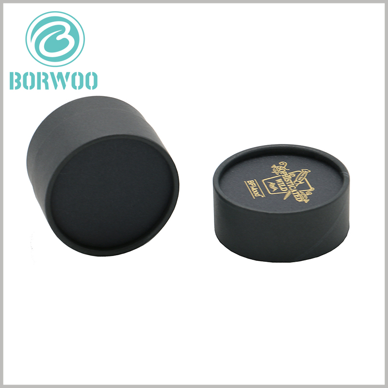 Quality Black paper tube packaging boxes custom.