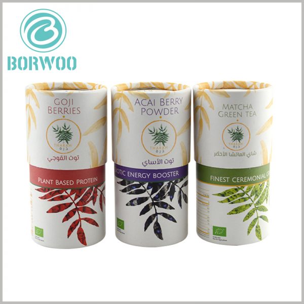 Quality cardboard tube food packaging boxes with printing wholesale.Packaging with creative printed content