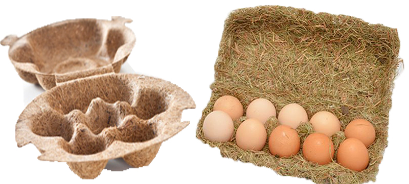 Recyclable eggs packaging,The package can be biodegraded without polluting the environment