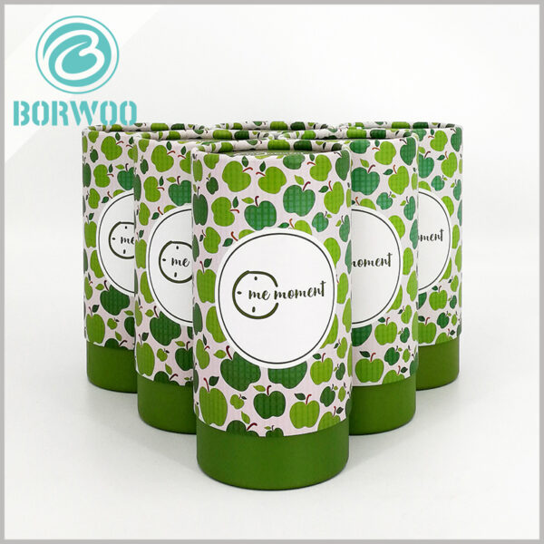 Recyclable tube food packaging for tea boxes.the inner tube is 5 cm longer than the outer tube
