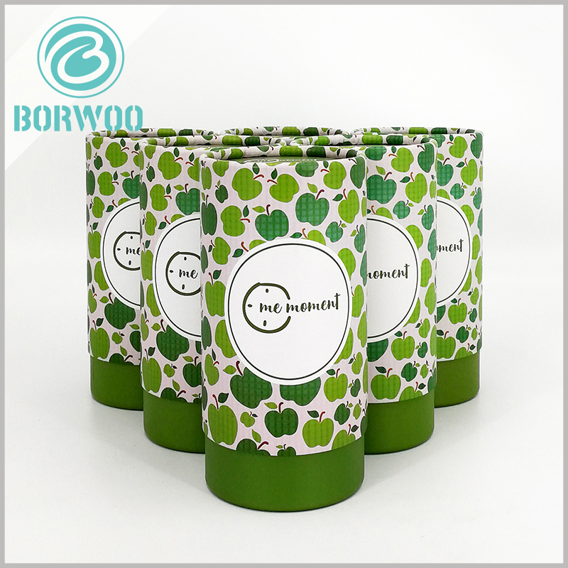 Recyclable tube food packaging for tea boxes.the inner tube is 5 cm longer than the outer tube