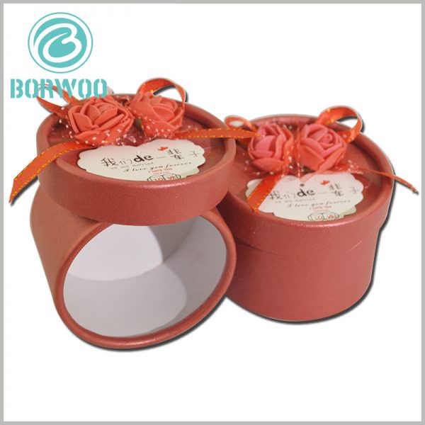 Red cardboard wedding gift tube packaging boxes wholesale