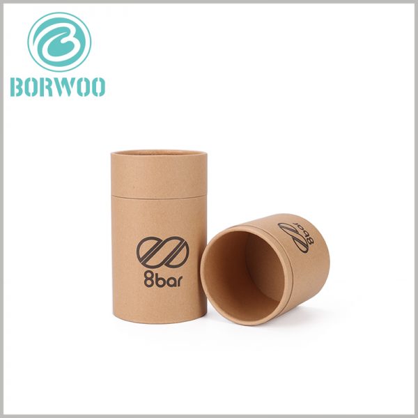 Simple brown kraft paper tube packaging boxes wholesale.custom packaging is itself a good attraction