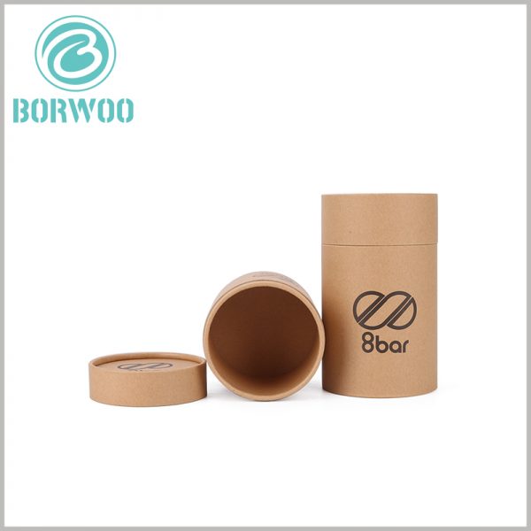 Simple design brown kraft tube packaging boxes wholesale.its surface smooth and flattened with no trace of combination.