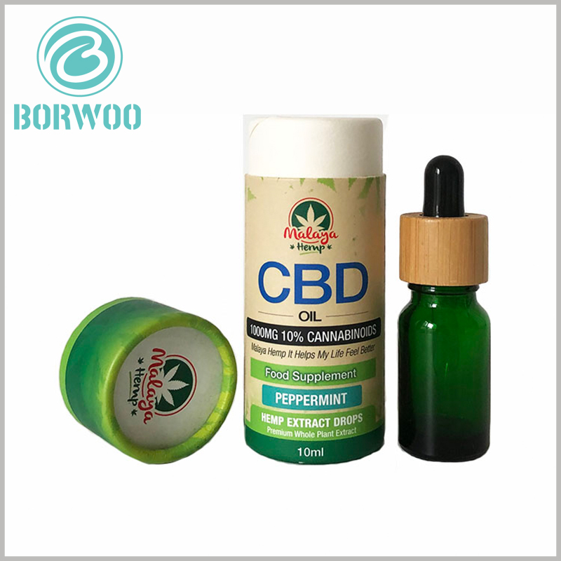 Small cardboard tubes for 10ml CBD essential oil packaging.The lowest cost for a single package is even $0.10