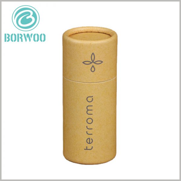 Custom Small diameter kraft paper tube packaging with logo. Packaging and printing brand logos will increase the attractiveness of products.