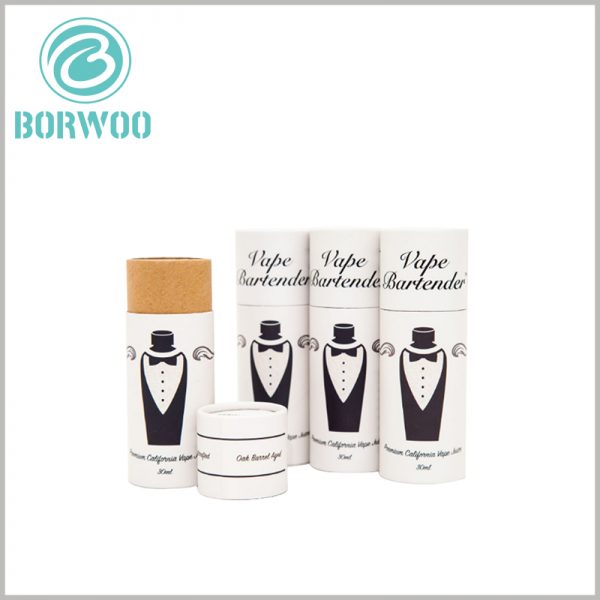 Small paper packaging tube for 30ml vape essential oil boxes.tube thickness is 3mm, very protective