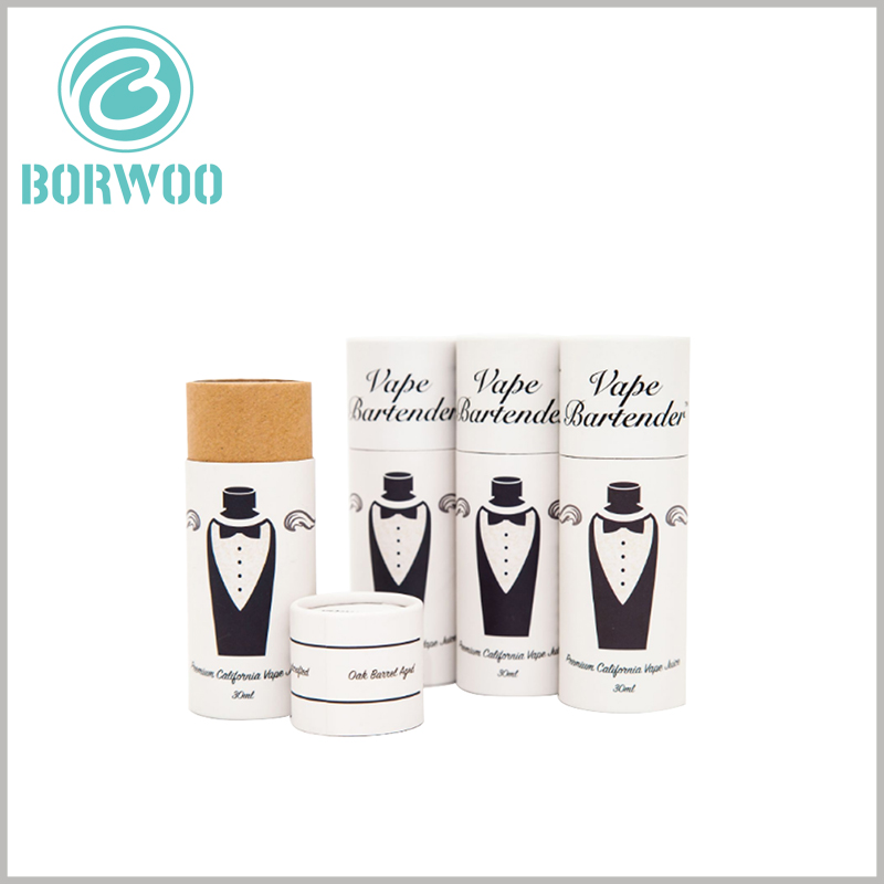 Small paper packaging tube for 30ml vape essential oil boxes.tube thickness is 3mm, very protective