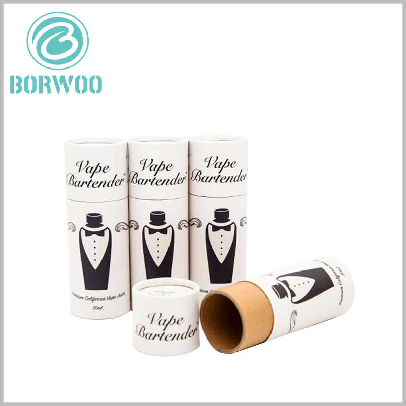 Small paper tube for 30ml vape essential oil packaging boxes.made of high density 400g kraft paper and 128g single chrome paper