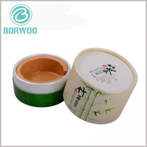 Sturdy cardboard tubes boxes with insert for face cream packaging.The design is inspired by the sense of nature of bamboo