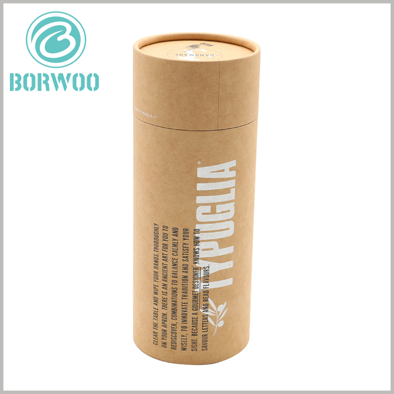 T-shirt Kraft paper tube packaging boxes with simple