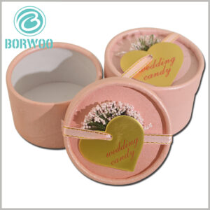 Cute round cardboard gift boxes with lids wholesale