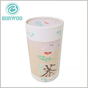 White tea cardboard tube boxes packaging