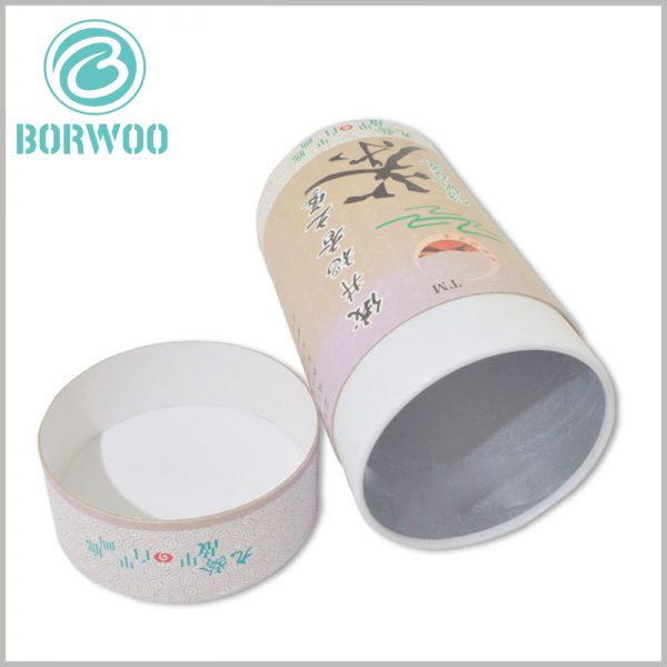 White tea cardboard tube boxes packaging wholesale