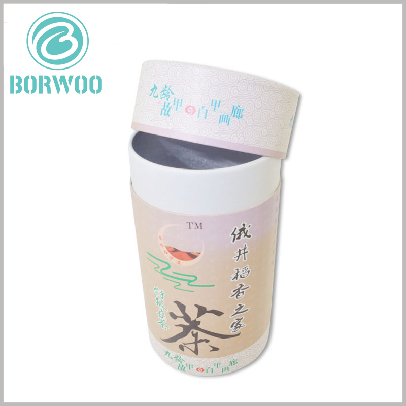 White tea cardboard tube boxes wholesale