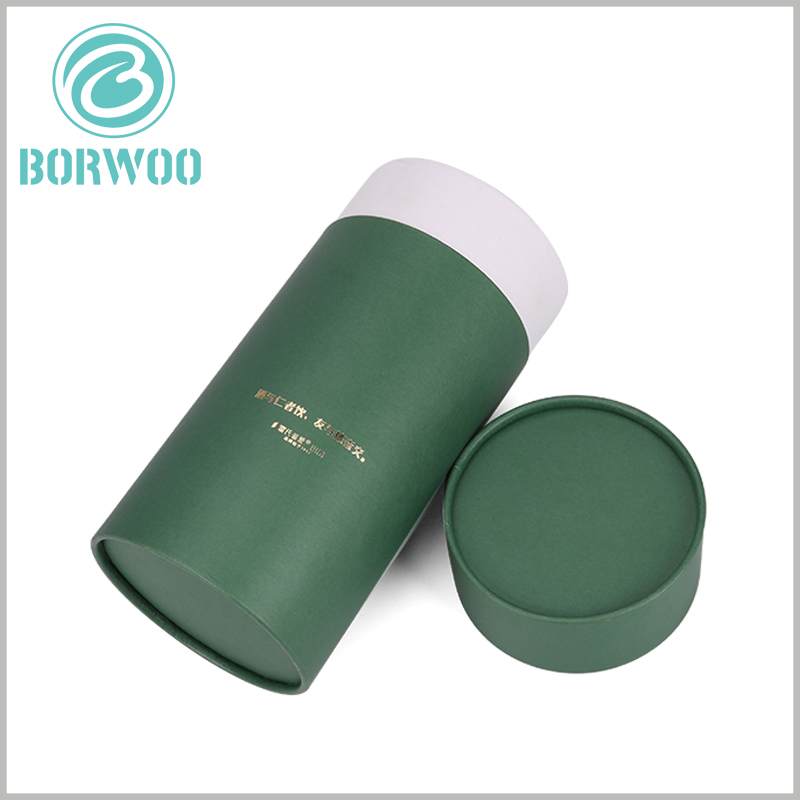 Wholesale Large diameter cardboard tube packaging with bronzing printing.Custom blue paper tube packaging, laminated paper on the surface has a good experience.