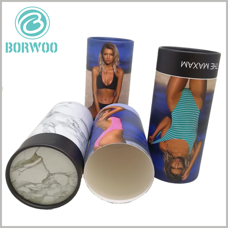 Wholesale creative paper tube packaging for underwear.Can provide you with a variety of clothes packaging boxes and design improvement suggestions