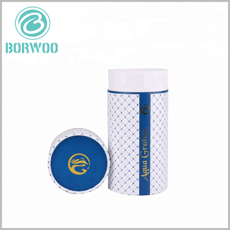 artistry large cardboard tubes packaging for shower filter.The top cover LOGO is printed with hot stamping.
