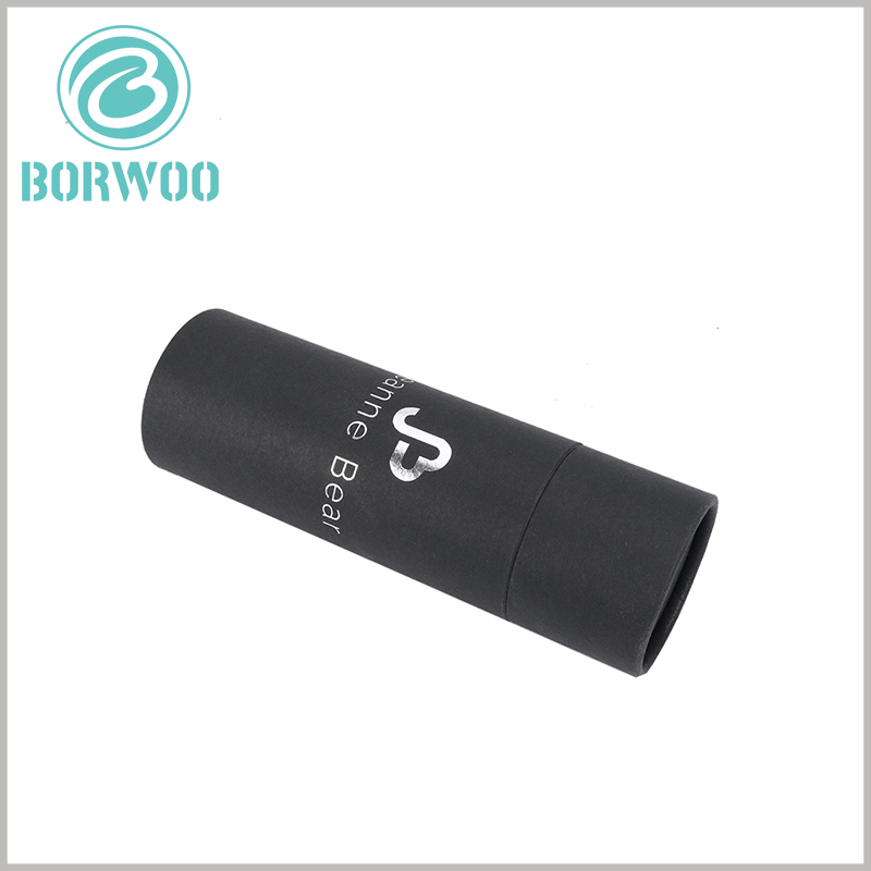 black Small diameter cardboard tube packaging boxes wholesale.High quality materials are the guarantee of high quality paper tube packaging