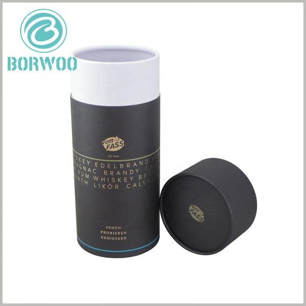 black cardboard packaging tubes wholesale.Emboss printed content enriches the packaging display, giving consumers a sense of high-end products