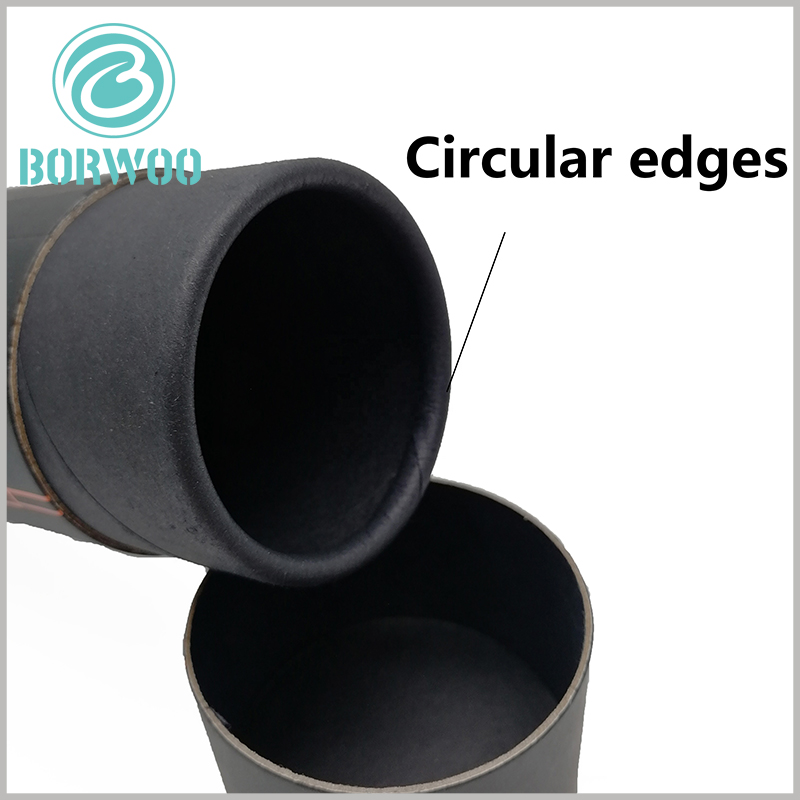 black cardboard paper tubes packaging for cable boxes.packaging circular edges,The thickness of the paper tube is 1.5mm