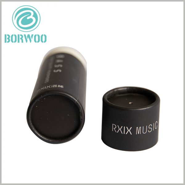 black cardboard tubes packaging boxes wholesale. this one takes elegant black as the main color of packaging