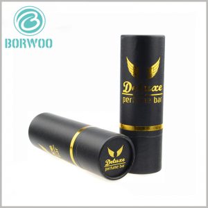 black cardboard tubes packaging with logo for perfume boxes.high-end perfume boxes wholesale