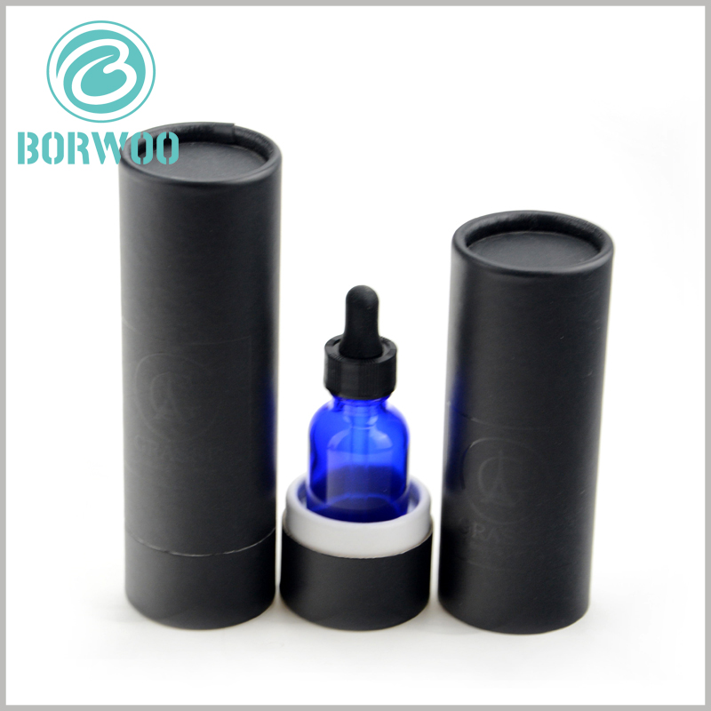 black paper tube packaging for 10 ml essential oil boxes