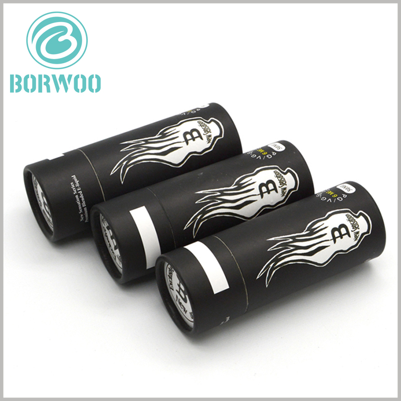 black paper tube packaging for essential oil boxes