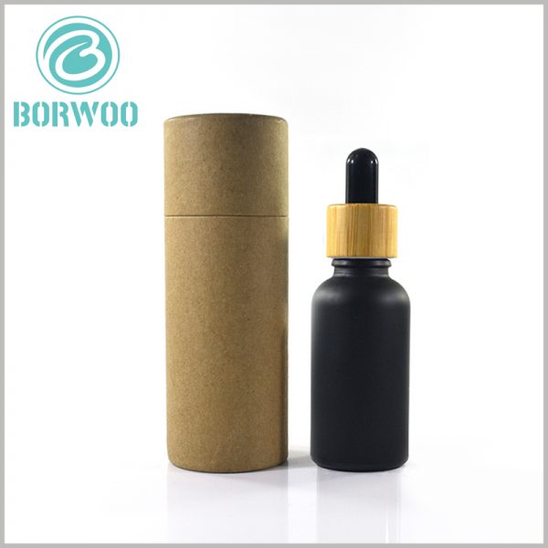 brown Kraft paper tube for 10 ml essential oil packaging.Brown kraft paper tube packaging for protecting fragile glass bottles