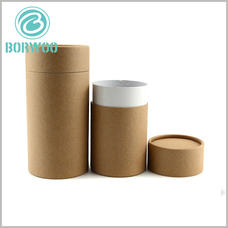 brown kraft paper tube packaging.custom kraft paper tube packaging boxes for pants,essential oil