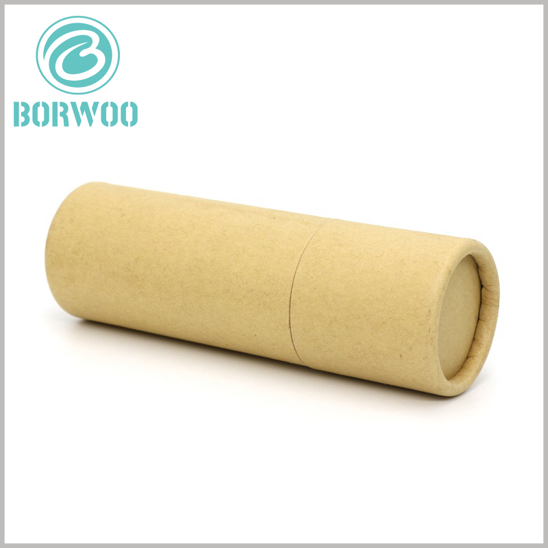 brown kraft paper tube packaging without printing