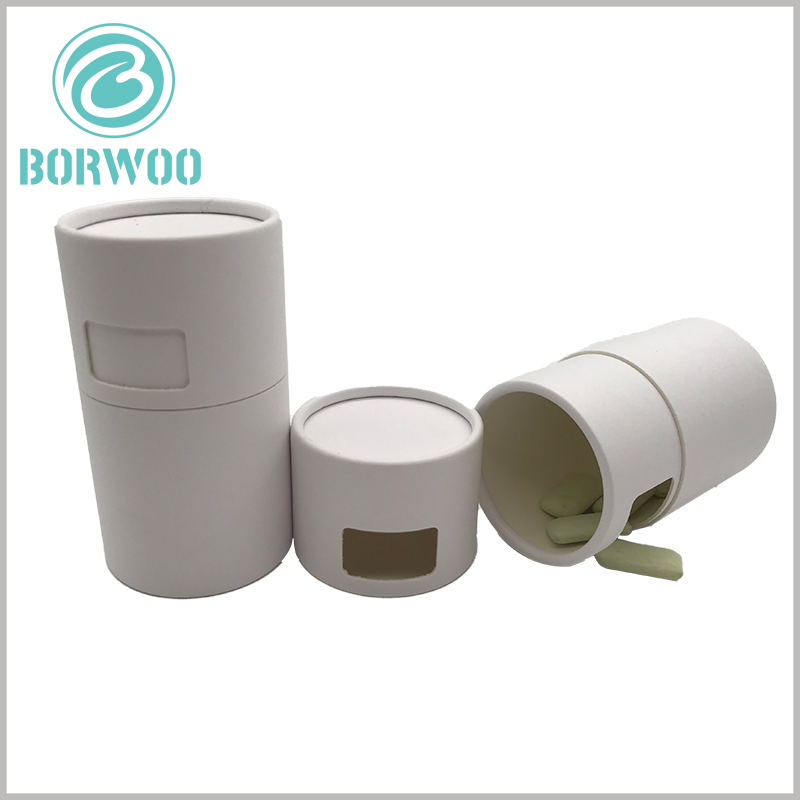 chewing gum packaging manufacturers, as a professional food grade tube packaging manufacturer, we can produce 100,000 pcs paper tube packaging a day for chewing gum