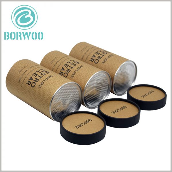 chocolate tube packaging boxes with foil cover and paper lid. The foil cover has the characteristics of being easy to tear and open the package, which can allow customers to quickly enjoy the delicious food and improve the product use experience.