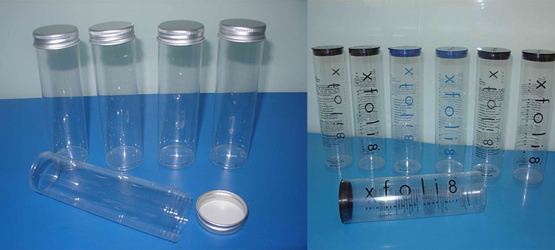 wholesale clear or printed plastic tube packaging boxes for food or pill