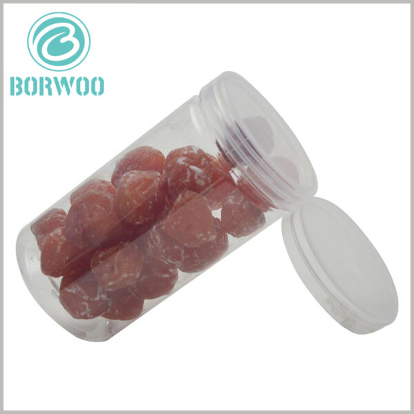 clear plastic tube food packaging boxes custom