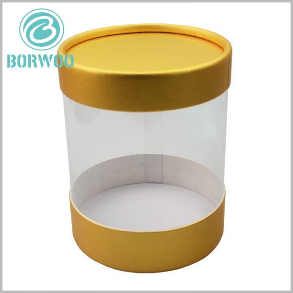 clear plastic tube packaging with paper lids wholesale.Good product display boxes for food or gifts