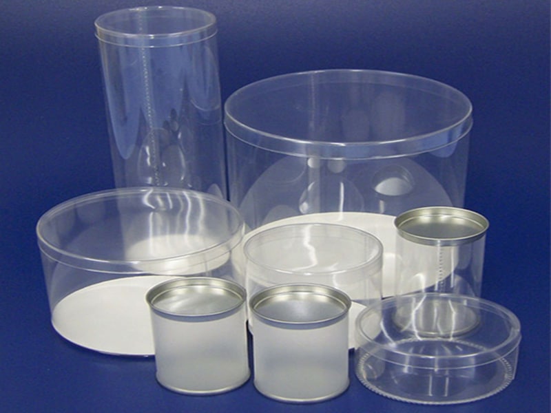 Different sizes of clear plastic tube packaging boxes can be used in many occasions