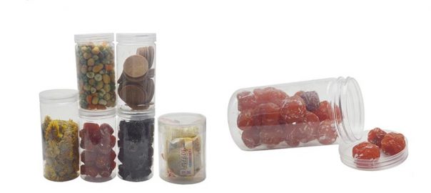 Custom clear plastic tube packaging boxes for food use as freezing packaging