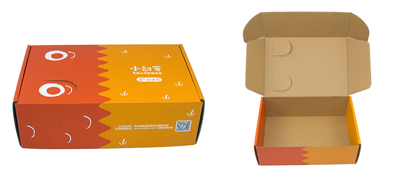 Custom corrugated packaging boxes with four-color printed