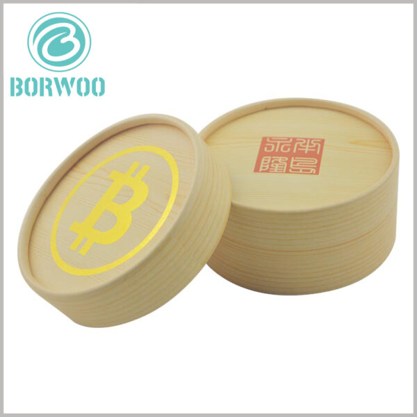 creative 3D printing wood imitation tube packaging box wholesale