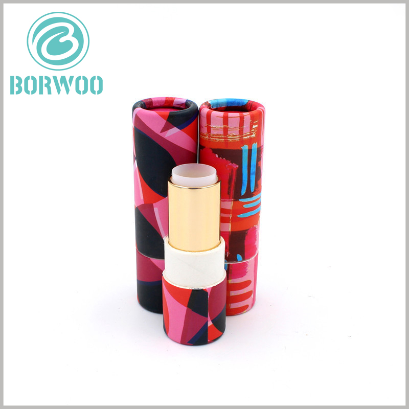 creative cardboard lipstick tube packaging.fancy printing cardboard lipstick tube packaging boxes wholesale from Chinese packaging manufacturer
