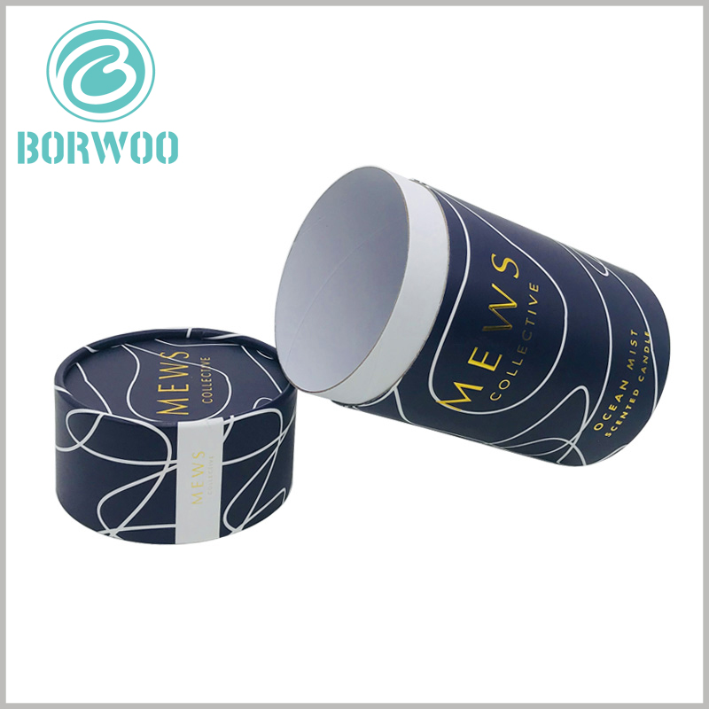 creative cardboard round box for scented candle packaging.it uses good material to ensure good physical and esthetic performance