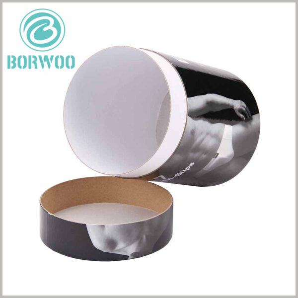 creative cardboard round tube design for underwear packaging