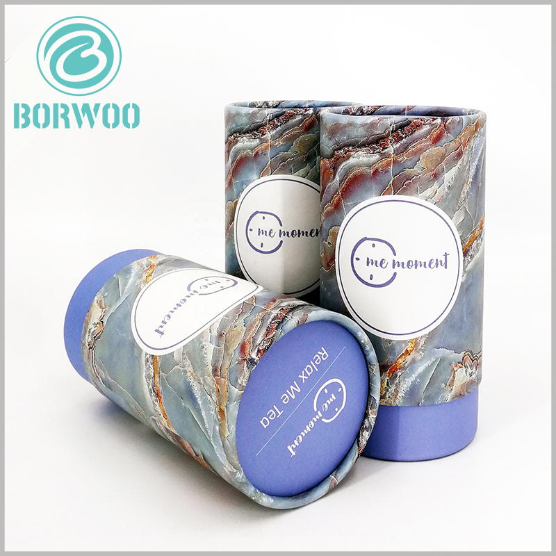 creative cardboard tube food packaging for tea boxes.